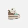 Tênis de Caminhada Infantil Balabala, Sapatos de Bebê para Meninos e Meninas, Tênis de Solado Grosso com Lã Adicionada para Outono e Inverno, Sapatos Infantis Confortáveis