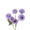 Flores Artificiales: Flor de Peonía Durian de 6 Cabezas para Decoraciones de Boda, Arreglos de Pasillo, Arreglos Florales, Decoración de Hotel y Hogar