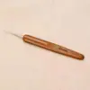 Ganchillo Mango de Bambú Hilo Crochet DIY Herramienta de Tejer Aguja para Suéter Cabeza Redonda Bambú Carbonizado Gota Única Envío Directo Fabricante Transfronterizo