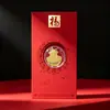 Año Nuevo del Cordero Pegatina Dorada para Teléfono Sobre Rojo Oro Puro 999 Regalo Compañero de Alta Gama Regalo de Reunión Anual de la Empresa Venta al por Mayor