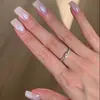 Anillo de Satén de Grano Recto Estilo Europeo Antiguo Romano para Mujer, Modelo de Exportación, Simple y Minimalista, Exquisito Anillo Abierto para Uso Diario