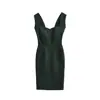 Elegante Vestido Bodycon Strapless de Alta Gama Estilo Francés para Mujer, Nuevo Modelo Verano 2026, Ceñidor de Cintura, Adelgazante y Favorecedor de la Figura