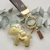 Llavero Colgante de Oro Puro 999 Año Nuevo del Caballo con Corazón, Paz y Alegría, Artículo Promocional para Transmisión en Vivo al por Mayor