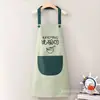 Delantal de Cocina Coreano para el Hogar, sin Mangas, con Cintura para Limpiar Manos, Conveniente, con Bolsillo Grande, Peto para Mujer