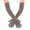 Guantes Negros de Fiesta de los Años 20 estilo Gatsby para Mujer, Guantes para Fiesta de Graduación, Guantes Largos de Spandex para Vestido de Novia en Stock
