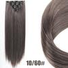 Peruca de Comércio Exterior Europeia e Americana para Mulheres com Cabelo Longo Liso, Conjunto de Sete Peças Natural e Sem Marcas de Extensões de Cabelo de Fibra Química, Franja Simples Pronta para Uso por Atacado