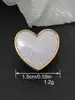 Botones de Metal Mini Corazón Estilo Chanel Goteo de Aceite Bouquet para Camisa Versátil DIY Cosidos a Mano Directo de Fábrica