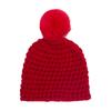 Chapéu de Tricô Liso Quente Novo Estilo Europeu e Americano para Bebês, Chapéu Espesso com Pom-Pom para Outono e Inverno, Chapéu Macio para Meninas