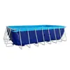 Piscina Exterior de Marco Grande con Lona Engrosada, Depósito de Agua de Montaje Móvil, Piscina de Marco para Parque Acuático Infantil