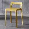 Silla de Comedor de Plástico Minimalista Nórdico para Uso Doméstico, Apilable con Respaldo, Adecuada para Uso Comercial en Restaurantes, Cómoda para Sentarse Largo Tiempo, Silla de Mesa de Comedor de Moda