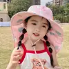 Bonitos Sombreros de Sol de Dibujos Animados para Niños, Sombreros de Sol para Exteriores para Niños y Niñas, Protección Solar para el Cuello en Verano, Sombreros de Pescador con Protección Solar al por Mayor