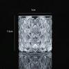 Venda por atacado transparente cristal vela copo atmosfera romântica castiçal frasco de vidro copo vazio casamento aromaterapia vela copo vela pêndulo