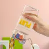 Vaso de Agua Cuadrado de Doble Bebida de Internet Rojo Niños de Primaria Alto Valor de Color Deportes Portátil Escuela Hervidor Especial Vaso de Verano
