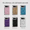 Adecuado para iPhone Duo: funda de teléfono magnética plegable con acabado electrochapado brillante, película protectora integrada y diseño a prueba de caídas