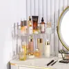 Caja de Almacenamiento de Cosméticos de Esquina, Tocador de Lujo Ligero, Labiales y Productos para el Cuidado de la Piel, Estante de Almacenamiento Triangular para Baño y Tocador
