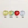 Lazo Cuentas de Vidrio Forma de Corazón Colgante Individual/Doble Cuentas Sueltas de Vidrio Pulsera DIY Cuentas Collar Accesorios de Joyería Materiales