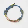 Pulsera Nudo de la Paz Cuerda Trenzada Año del Zodiaco Pulsera de Cuerda Roja Producto Semi-Terminado Hecho a Mano Portátil Oro Pareja Regalo Femenino