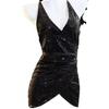 Suoqing lencería sexy lentejuelas vestido ultra corto encantador encantador sexy divertido vestido de reina de discoteca generación cabello