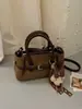 Moda Outono/Inverno 2026 High-End Estilosa Versátil Couro Bovino Fosco Simples Estilo Coreano Bolsa de Ombro Única de Mão Única Ombro Transversal
