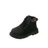 Botas de Moda Infantiles Estilo Martin 2025 Verano Nuevo Estilo Temperamento de Niña Botines Cortos de Piel Calzado de Botas Pequeñas de Piel Casual para Niños