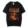 Camiseta de Verão Fina Estampada com Wicken Ultra-Clara Manga Curta Oversize Meia-Manga Masculina Estilo Solto Marca Tendência