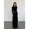 Calça Macia Repelente à Água para Exterior Nan Tao [Ilha Rin Dongzhi] para Mulheres Outono Inverno Novo Acolchoada com Veludo Calça Casual Quente