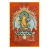 Deus da Riqueza Amarelo Pequeno Thangka Porta-Retrato Ornamento Bodhisattva Manjushri Tara Verde Entrada Sala de Estar Pintura Decorativa Pintura Suspensa Estátua de Buda Adoração