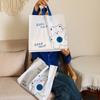 Ropa de Celebridad de Internet Bolso de Mano Estampado de Dibujos Animados a Doble Cara Bolsa de Regalo de Centro Comercial Bolso de Mano de Plástico de Tienda de Ropa con Logotipo Impreso