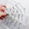 Paquete de 6 Diamantes de Grado Comercial Nacional 1440 Piezas Fondo Plano Rhinestones de Vidrio Ss3-Ss10 para Decoración DIY de Teléfono y Accesorios para Uñas