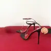 Novedad Primavera/Verano 2026 Tacón Alto Fino para Citas, Tacones Altos Antideslizantes, Sandalias de Tira Ultra Finas de Moda y Sexy