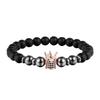 Pulsera de corona microincrustada transfronteriza con piedra esmerilada pulsera pulsera de yoga venta caliente suministro de comercio exterior ventas directas de fábrica transfronterizas