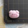 Blush Pig Head Pink Love Pig Body Acessórios de resina fosca DIY Cream Gel Grampo de cabelo Acessórios para copo de água de concha de telefone móvel