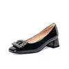 Moda Nova Primavera/Outono 2026 Sapatos de Salto Baixo Versáteis para Mulheres Salto Grosso Salto Médio Temperamento de Alta Qualidade Sapatos Mary Jane