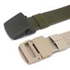 Cinto de tecido plástico de imitação de nylon para uso externo, masculino e feminino, com fivela magnética não metálica, para treinamento militar, inspeção de segurança e cinto multifuncional
