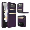 Aplicable a funda protectora de cuero para Samsung Zflip4 funda protectora Zflip3 moda personalizada protección flip