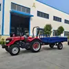 Tractor Agrícola Tracción en las Cuatro Ruedas Rey del Invernadero 504 Pequeño Diésel de Cuatro Ruedas Resistente al Agua y la Sequía Multifunción Microcultivador Rotocultivador Máquina para Hacer Surcos