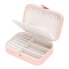 Suministro Directo Transfronterizo Collar Aretes Anillo Caja de Joyería de PU Caja Portátil Antioxidante para Almacenamiento de Joyería Caja de Joyería Doméstica Femenina
