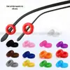 Óculos de silicone antiderrapante, anel protetor de ouvido, armação, capa antiderrapante, gancho de orelha, acessórios para óculos, suportes de ouvido, capa redonda contra alergia, atacado
