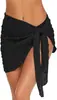 Verano comercio exterior Damas falda corta de gasa jaula playa chifón media falda cruzada Amazon Exterior Blusa para mujer traje de baño en stock