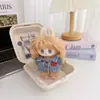 Conjunto de ropa para muñeca Labubu vintage de barbería, compatible con muñecas Labubu de 1ª, 2ª y 3ª generación, incluye un chal y una chaqueta de repuesto