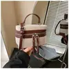 Nuevo Producto Costura de Color Contrastante 2025 Nueva Moda Bolso Caja de Gran Capacidad de Moda de un Hombro Cruzado de Cuerpo Bolso Caja de Mano