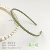 Diadema de plástico esmerilado para mujer, delgada, con textura de color, borde estrecho, diadema negra con dientes, pasador simple antideslizante, para el cabello, cuevas para el cabello, mujeres