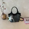 Bolsos de Contraste de Color Estilo Coreano de Alta Calidad para Mujer Verano 2026 Nueva Moda Bolso Cruzado Estilo Coreano Casual Portátil Bolso Cubo