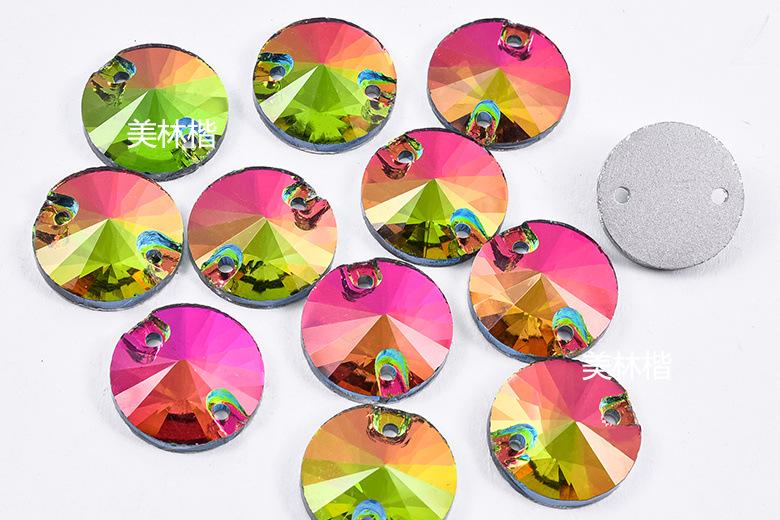 玻璃手缝钻圆卫星平扣diy美甲钻水钻平底钻服装辅料批发 (8