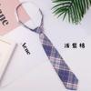 Retro Gratuito Curto Jk Gravatinha Pequena Feminino Estilo Japonês Uniforme Xadrez Borgonha Casual Estudante Preguiçoso Versátil Estilo Preppy