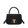 Bolsa de Mão Pequena Quadrada Tendência Estilo Coreano para Mulheres, Nova Moda Verão 2025 Bolsa de Ombro com Fivela de Travamento, Bolsa Transversal para o Dia a Dia