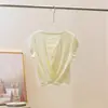 Traje de yoga para mujer, verano, fino, espalda bonita, blusa, falda corta, secado rápido, ropa deportiva para correr, fitness, falda de bádminton, tenis