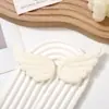 Asas de Anjo Pena Branca Asas em Forma de Andorinha Bolsa para Joias Decoração Asas de Pelúcia Decoração de Sapatos e Meias Acessórios de Asas