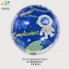 Globo de aluminio redondo de 18 pulgadas en español feliz cumpleaños globo de dibujos animados decoración para fiesta de cumpleaños de bebé