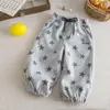 Pantalones para Niños 2026 Otoño Nuevo Estilo Niños Estilo Coreano Estampado de Estrellas Estilo Perezoso Pantalones Largos Niños Bebé Pantalones Deportivos Casuales